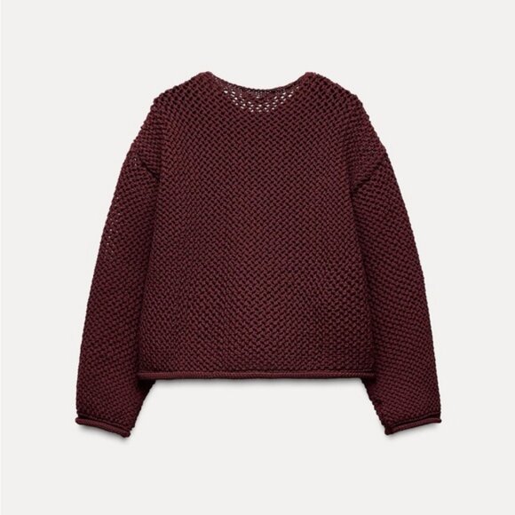 ZARA CHUNKY KNIT CARDIGAN - Picture 3 of 8